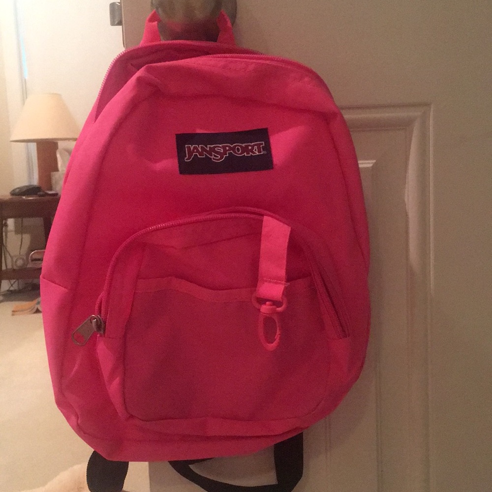 Mini hot pink jansport backpack!